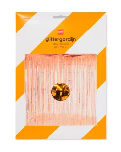 glittergordijn 200x200cm Koningsdag