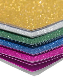 glitterpapier A4 - 20 stuks