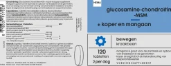 glucosamine-chondroïtine-MSM + koper en mangaan