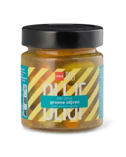 groene olijven met citrus 200g