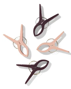 grote plastic clips 4x15.5cm - 4 stuks