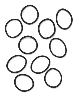 haarelastiekjes zwart- 10 stuks