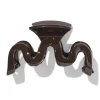 haarklem 10cm swirl bruin