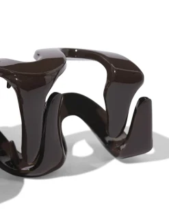 haarklem 10cm swirl bruin