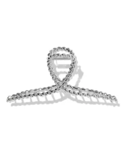 haarklem 11cm zilver