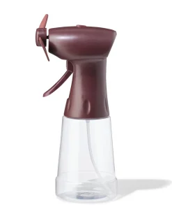 handventilator met watersproeier 13x13x28cm paars