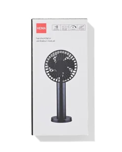 handventilator ⌀11.5x23.5cm zwart