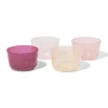 herbruikbare bakjes glitter - 4 stuks
