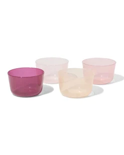 herbruikbare bakjes glitter - 4 stuks