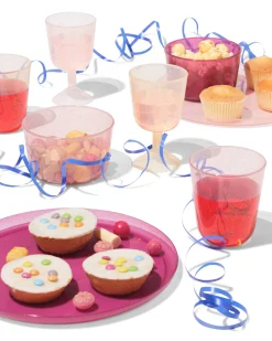 herbruikbare bakjes glitter - 4 stuks