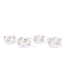 herbruikbare bakjes goud - 4 stuks