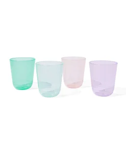 herbruikbare bekers glitter 250ml 4 stuks