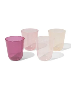 herbruikbare bekers 250ml glitter - 4 stuks