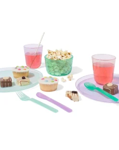 herbruikbare bordjes glitter 4 stuks
