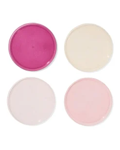 herbruikbare bordjes glitter - 4 stuks