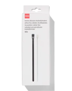 herbruikbare kabelbinders - 50 stuks
