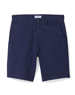 heren chino short donkerblauw