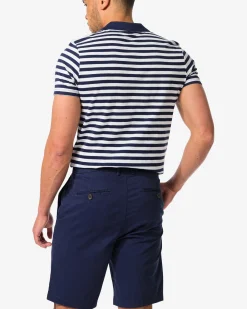 heren chino short donkerblauw