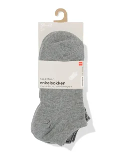 heren enkelsokken - 5 paar grijs