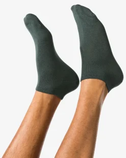 heren enkelsokken bamboe groen