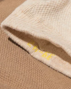 heren enkelsokken mesh - 5 paar beige