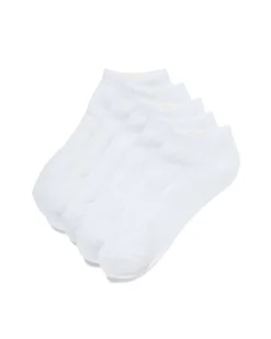 heren enkelsokken sport - 5 paar wit