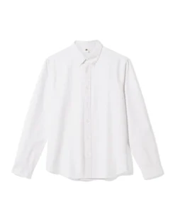 heren oxford overhemd wit