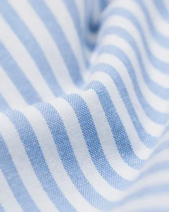 heren pyjamabroek Pepijn regular fit poplin strepen gebroken wit