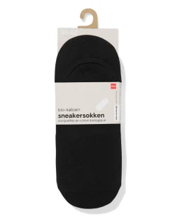 heren sneakersokken - 5 paar zwart