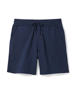 heren sweatshort donkerblauw