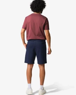 heren sweatshort donkerblauw
