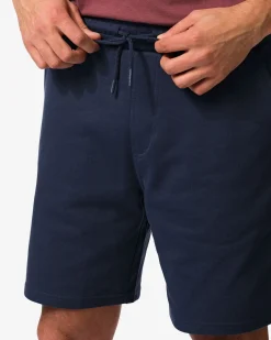 heren sweatshort donkerblauw