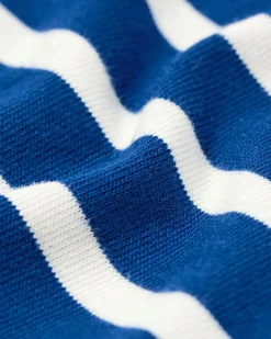heren T-shirt Elias relaxed fit strepen blauw
