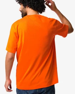heren T-shirt Elias relaxed fit Koningsdag oranje