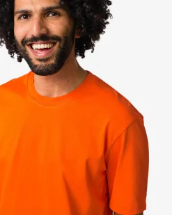 heren T-shirt Elias relaxed fit Koningsdag oranje