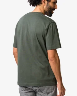 heren T-shirt Elias relaxed fit grijs