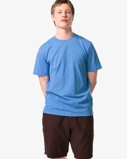 heren T-shirt Jaap slub lichtblauw