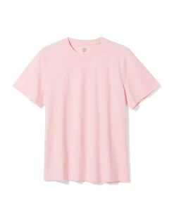 heren T-shirt Jaap slub lichtroze