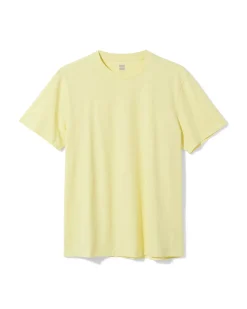 heren T-shirt Jaap slub lichtgeel