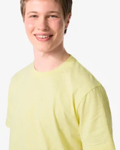 heren T-shirt Jaap slub lichtgeel