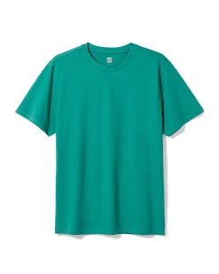 heren T-shirt regular fit lichtgroen