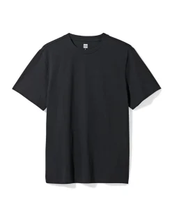 heren T-shirt regular fit zwart