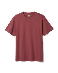 heren T-shirt regular fit middenrood