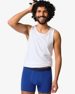 herenboxers - 3 stuks blauw