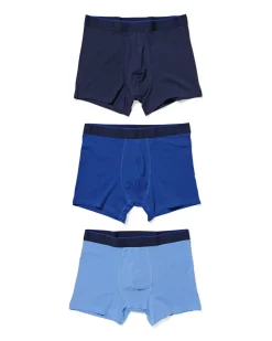 herenboxers - 3 stuks blauw