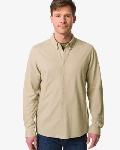 herenoverhemd Billy piqué beige