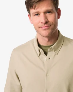 herenoverhemd Billy piqué beige