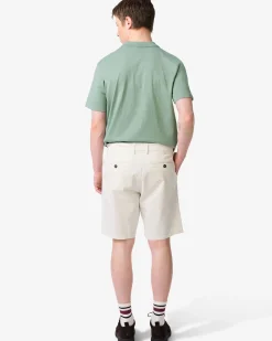 herenshort Charly regular fit chino gebroken wit