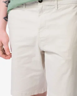 herenshort Charly regular fit chino gebroken wit
