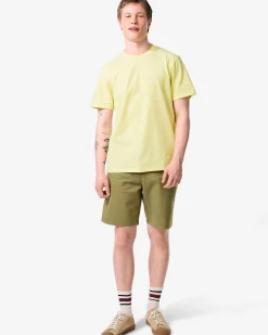 herenshort Charly regular fit chino middengroen